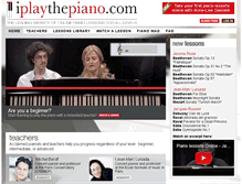 Tablet Screenshot of iplaythepiano.com